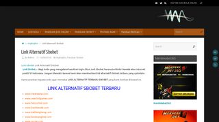 
                            9. LINK ALTERNATIF SBOBET | SITUS AGEN SBOBET | MERDEKABET