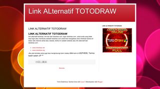 
                            4. Link ALternatif TOTODRAW: LINK ALTERNATIF TOTODRAW