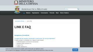 
                            4. Link e FAQ - Aeronautica Militare - Difesa