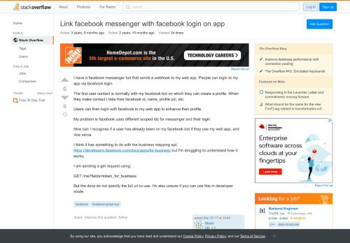 
                            7. Link facebook messenger with facebook login on app - Stack Overflow