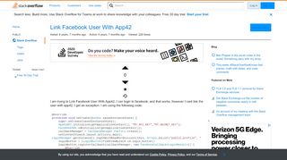 
                            9. Link Facebook User With App42 - Stack Overflow