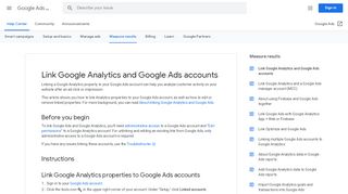 
                            4. Link Google Analytics and Google Ads accounts - Previous - Google ...