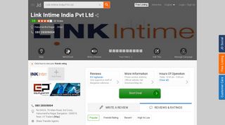 
                            4. Link Intime India Pvt Ltd, Hanumantha Nagar - Share Transfer Agents ...