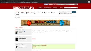 
                            5. Link Kong Account To Contract Wars Client discussion on Kongregate