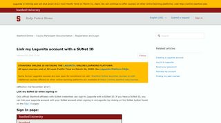 
                            10. Link my Lagunita account with a SUNet ID – Stanford Online
