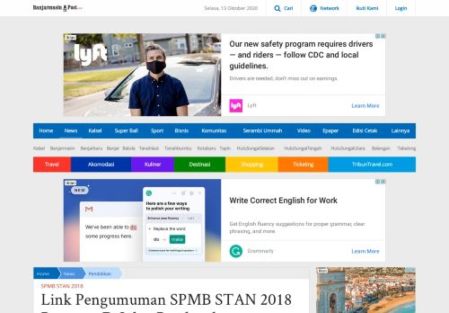 
                            11. Link Pengumuman SPMB STAN 2018 Program D-I dan Pembatalan ...