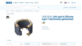 
                            12. LINK-SEAL Link seal in Silicone type T electrically galvanised - Eriks