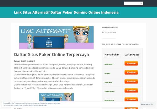 
                            10. Link Situs Alternatif Daftar Poker Domino Online Indonesia