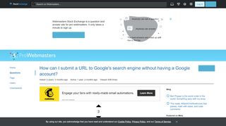 
                            7. link submission - How can I submit a URL to Google's search engine ...