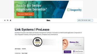 
                            6. Link Systems l ProLease - Stamford, CT - Inc.com