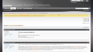
                            8. Link to download HQWS 8.0 - Lutron Support Community