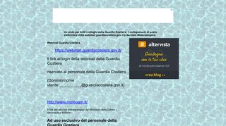 
                            4. Link Webmail della guardia costiera