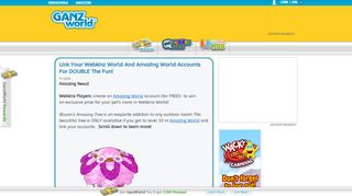 
                            2. Link Your Webkinz World And Amazing World Accounts For DOUBLE ...