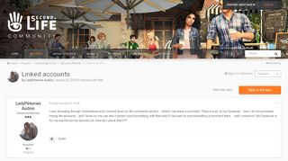 
                            6. Linked accounts - Second Life Web - SecondLife Community