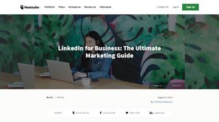 
                            12. LinkedIn for Business: The Ultimate Marketing Guide - Hootsuite Blog