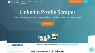 
                            6. LinkedIn Profile Scraper | Phantombuster