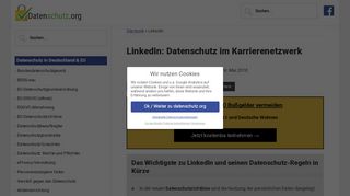 
                            9. LinkedIn und seine Datenschutz-Regeln | Datenschutz 2019