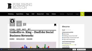 
                            10. LinkedIn vs. Xing – Duell der Social Business ... - Publishingblog.ch