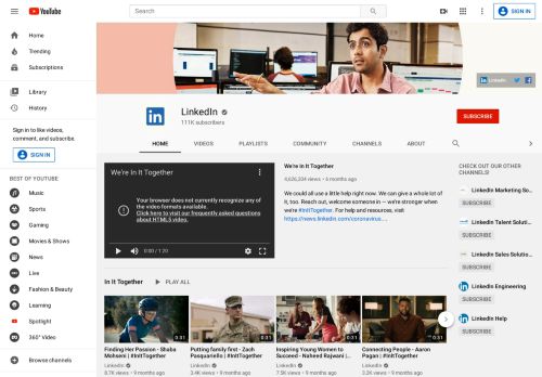 
                            7. LinkedIn - YouTube