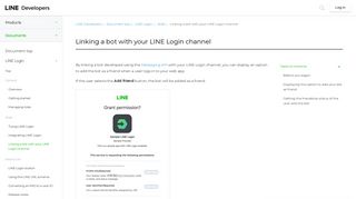 
                            2. Linking a bot with your LINE Login channel - LINE Developers