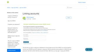 
                            9. Linking accounts – ORCID