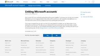 
                            5. Linking Microsoft accounts - Microsoft Support