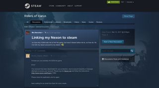 
                            5. Linking my Nexon to steam :: Riders of Icarus General Discussions