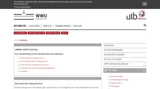 
                            10. Linking-Service der ULB - ULB Münster - Universität Münster
