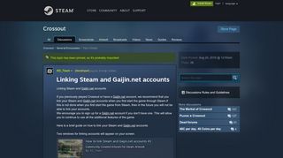 
                            5. Linking Steam and Gaijin.net accounts :: Crossout General Discussions
