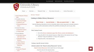 
                            6. Linking to Online Library Resources | University Library