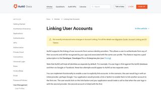 
                            7. Linking User Accounts - Auth0