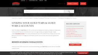 
                            4. Linking your Guild Wars & Guild Wars 2 Accounts