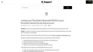 
                            12. Linking your PlayStation Network PSN ID to your Rockstar ...