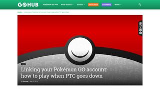 
                            10. Linking your Pokémon GO account: how to play when PTC goes down ...