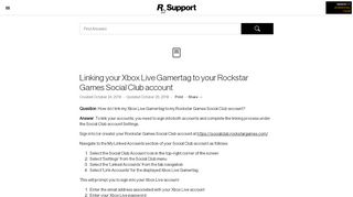 
                            13. Linking your Xbox Live Gamertag to your Rockstar Games Social Club ...