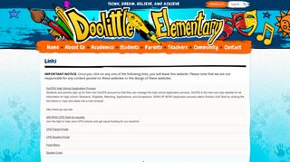 
                            9. Links - Doolittle Elementary School
