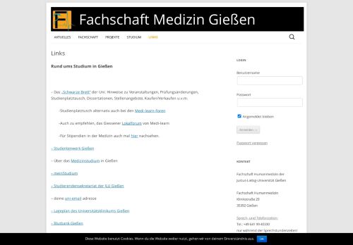 
                            8. Links | Fachschaft Medizin Gießen