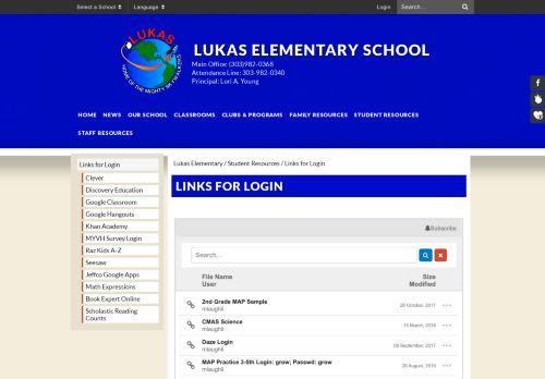 
                            11. Links for Login - Lukas Elementary