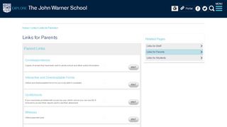 
                            6. Links for Parents - The John Warner School