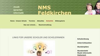 
                            7. Links für unsere Schüler und Schülerinnen - Neue Mittelschule ...