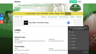 
                            10. Links - Information - Faversham Cricket Club