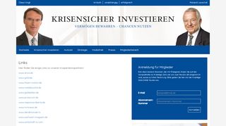 
                            8. Links - Krisensicher Investieren