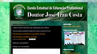 
                            10. LINKS PARA PEDIDO DE ISENÇÃO DA URCA - Escola Profissional ...