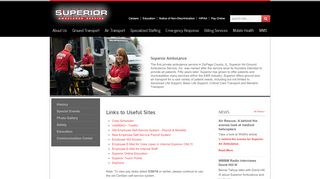 
                            5. Links to Useful Sites - Superior Ambulance Service