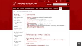 
                            10. Links - Toronto Catholic District School Board