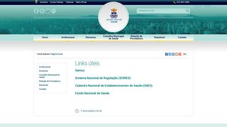 
                            13. Links úteis | Município de Itajaí - Secretaria de Saúde de Itajaí
