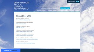 
                            4. Links útiles - UAQ - ¡BIENVENIDOS! TECAAL CAMPUS AEROPUERTO