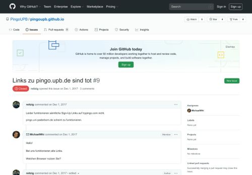 
                            9. Links zu pingo.upb.de sind tot · Issue #9 · PingoUPB/pingoupb.github ...