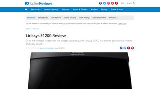 
                            13. Linksys E1200 Review - Pros, Cons and Verdict - Top Ten Reviews