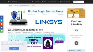 
                            11. Linksys Login: How to Access the Router Settings | RouterReset